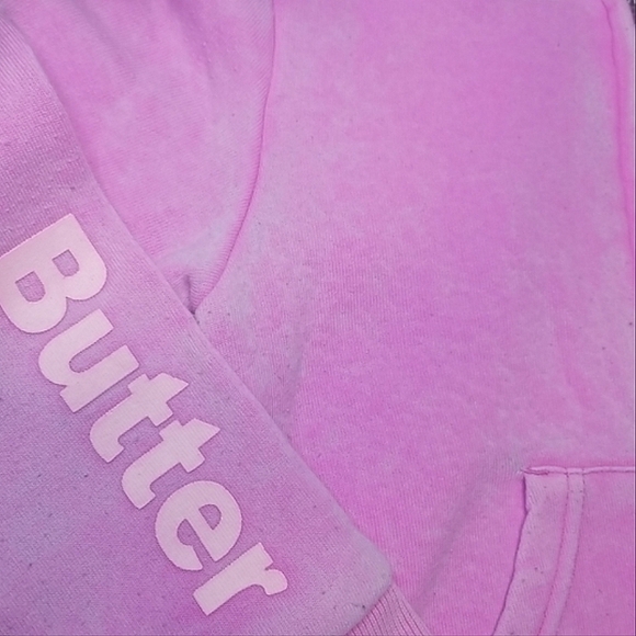🌺🍍 BUTTER Pink "Aloha" Pineapple Hibiscus Hoodie, Size 3T ~ PRELOVED - Picture 5 of 11